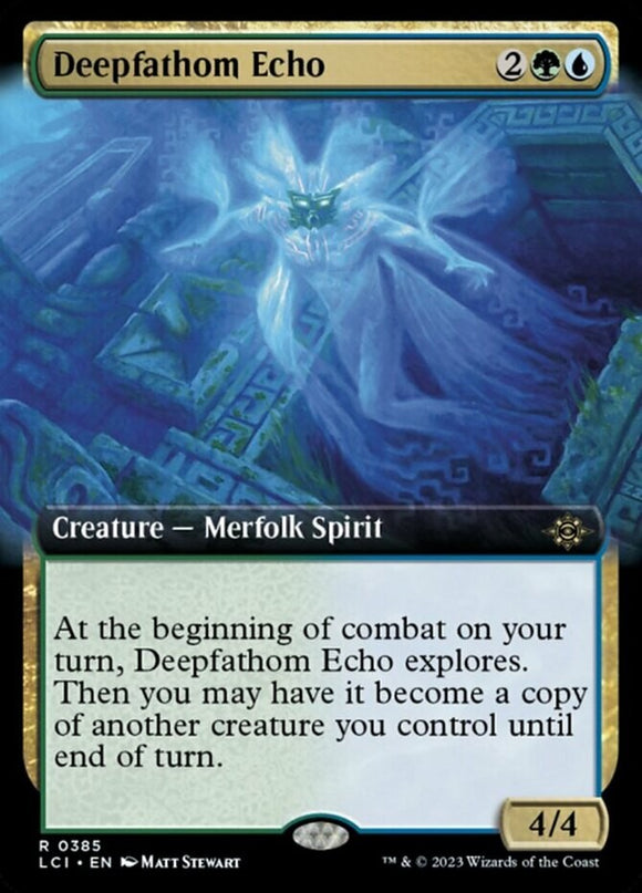 Deepfathom Echo - Extended Art - Lost Caverns of Ixalan - English - NM - MTG