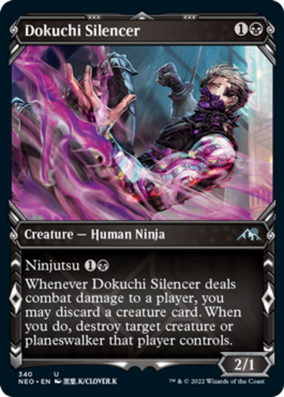 Dokuchi Silencer - Showcase - Kamigawa: Neon Dynasty - English - NM - MTG