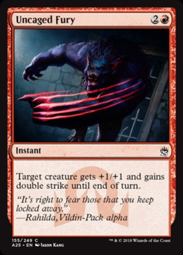 Uncaged Fury - Masters 25 - English - NM - MTG