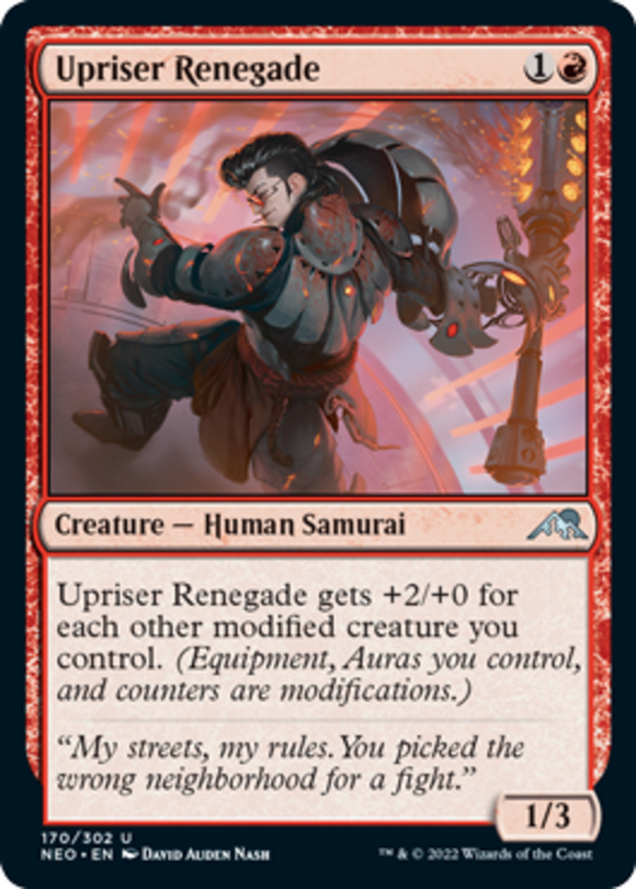 Upriser Renegade - Kamigawa: Neon Dynasty - English - NM - MTG