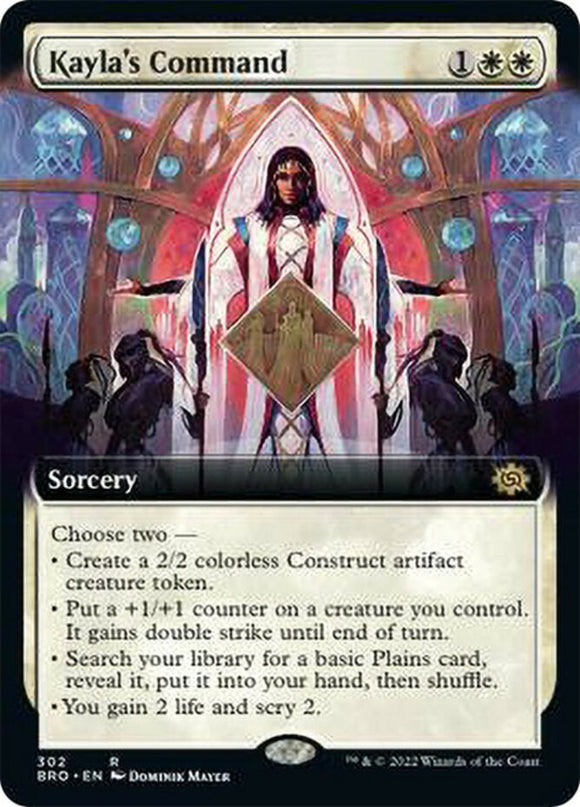 Kayla's Command - Extended Art - The Brothers' War - English - NM - MTG