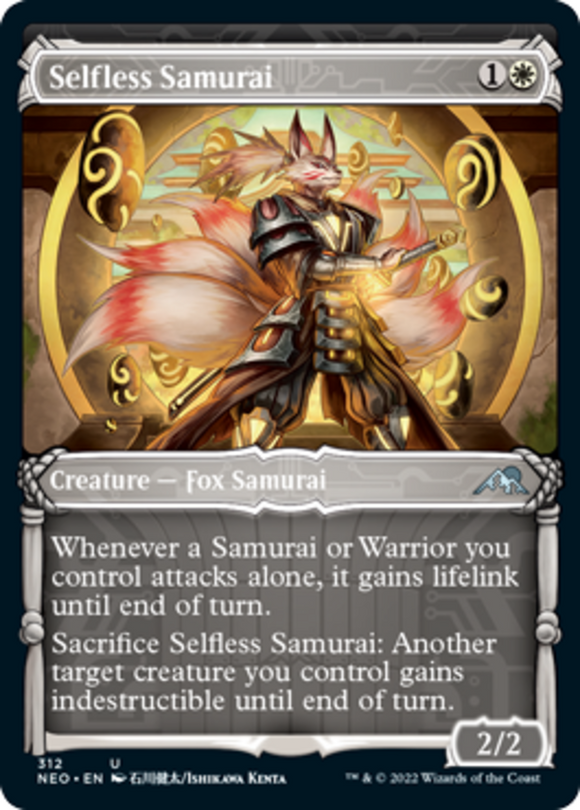 Selfless Samurai - Showcase - Kamigawa: Neon Dynasty - English - NM - MTG