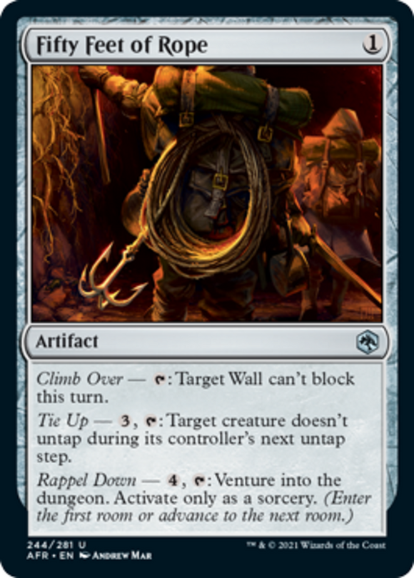 Fifty Feet of Rope - Forgotten Realms - English - NM - MTG