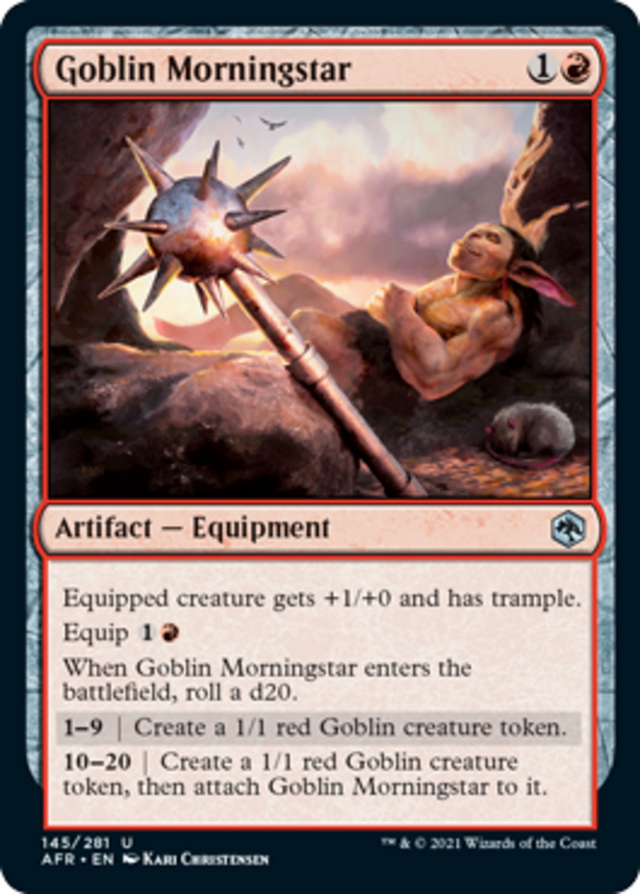 Goblin Morningstar - Forgotten Realms - English - NM - MTG