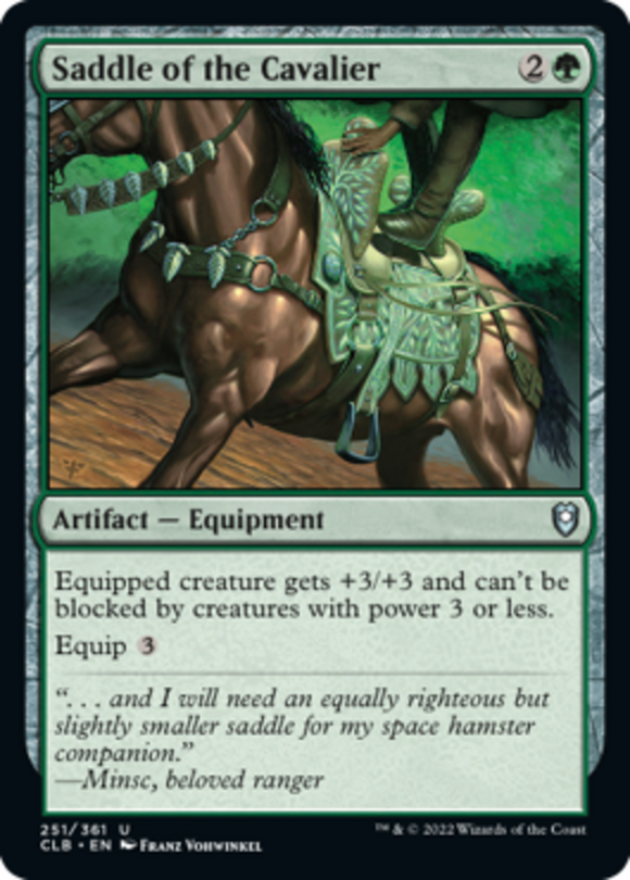 Saddle of the Cavalier - Battle for Baldur's Gate - English - NM - MTG