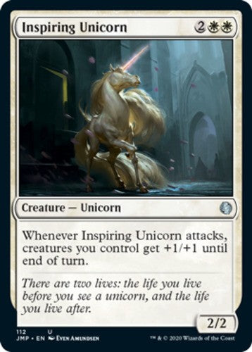 Inspiring Unicorn - Jumpstart - English - NM - MTG