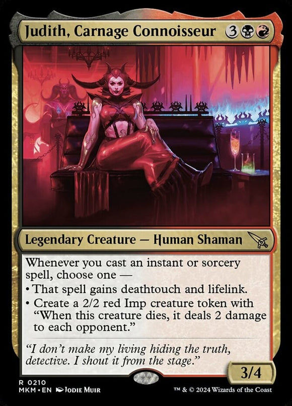 Judith, Carnage Connoisseur - Murders at Karlov Manor - English - NM - MTG