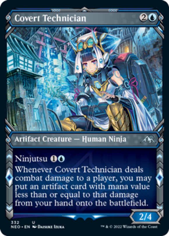 Covert Technician - Showcase - Kamigawa: Neon Dynasty - English - NM - MTG
