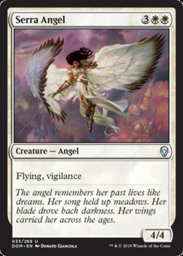 Serra Angel - Dominaria - English - NM - MTG