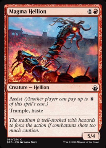 Magma Hellion - Battlebond - English - NM - MTG
