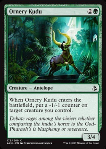 Ornery Kudu - Amonkhet - English - NM - MTG