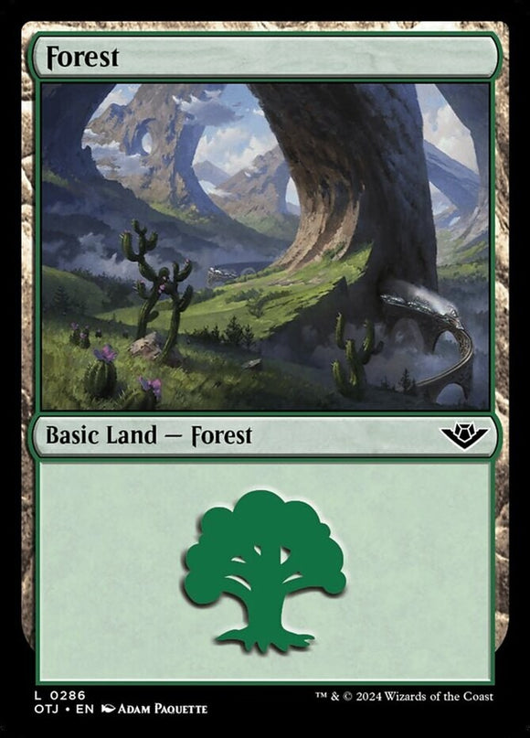 Forest (0286) - Outlaws of Thunder Junction - English - NM - MTG