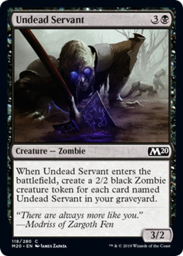 Undead Servant - Core Set 2020 (M20) - English - NM - MTG