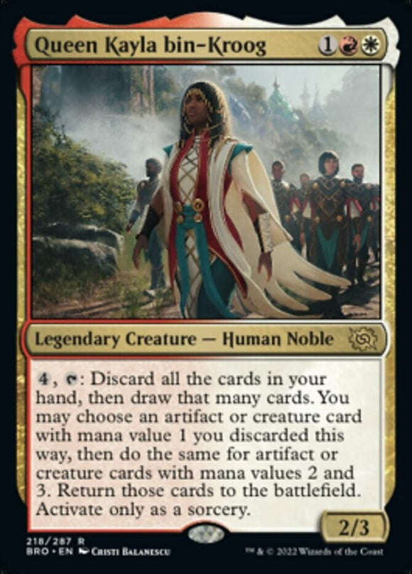 Queen Kayla bin-Kroog - The Brothers' War - English - NM - MTG