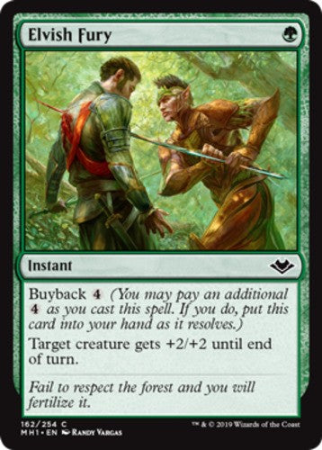 Elvish Fury - Modern Horizons - English - NM - MTG