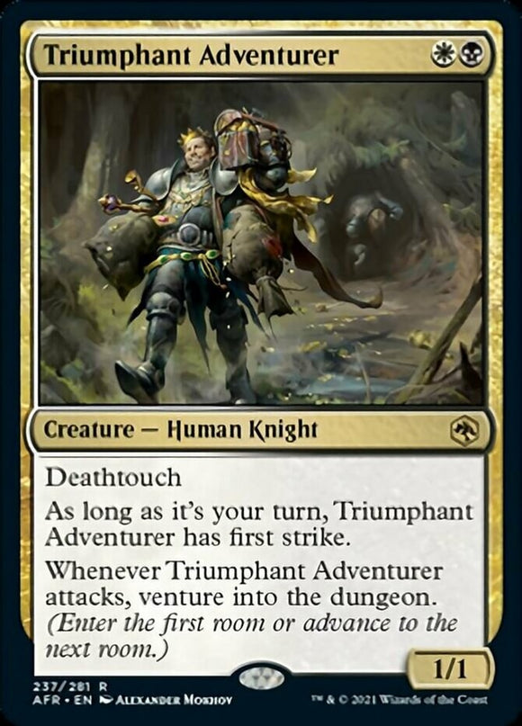 Triumphant Adventurer - Forgotten Realms - English - NM - MTG