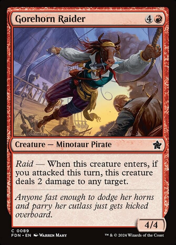 Gorehorn Raider - Foundations - English - NM - MTG