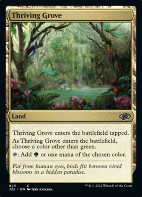 Thriving Grove - Jumpstart 2022 - English - NM - MTG