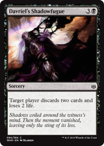 Davriel's Shadowfugue - War Of The Spark - English - NM - MTG