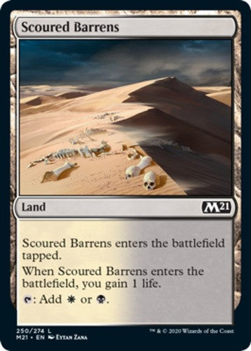 Scoured Barrens - Core Set 2021 (M21) - English - NM - MTG
