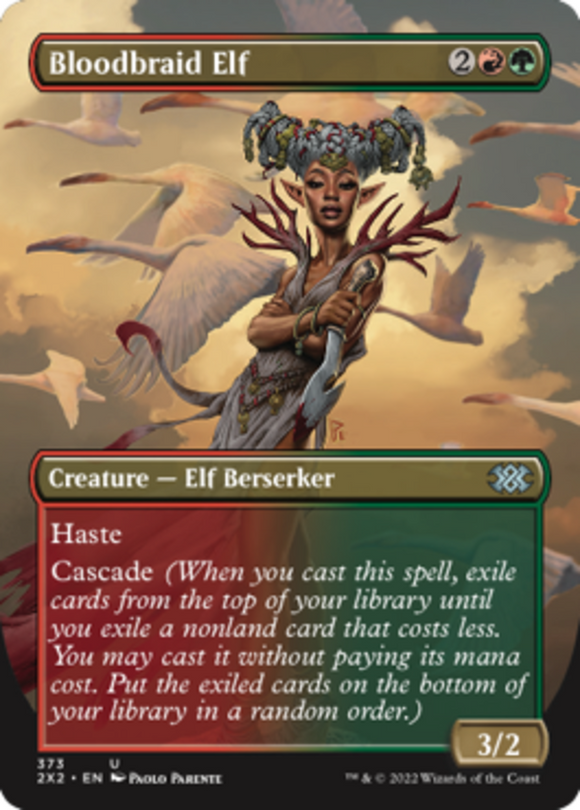 Bloodbraid Elf - Borderless - Double Masters 2022 - English - NM - MTG