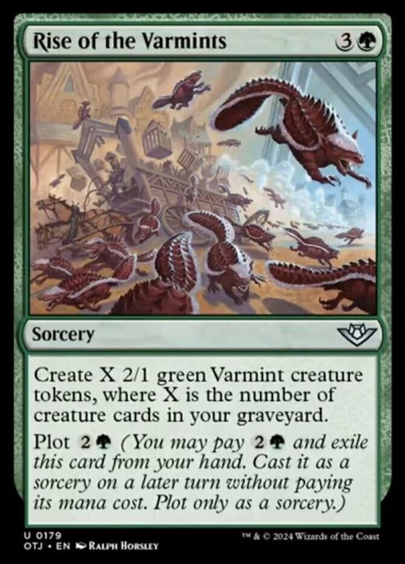 Rise of the Varmints - Outlaws of Thunder Junction - English - NM - MTG