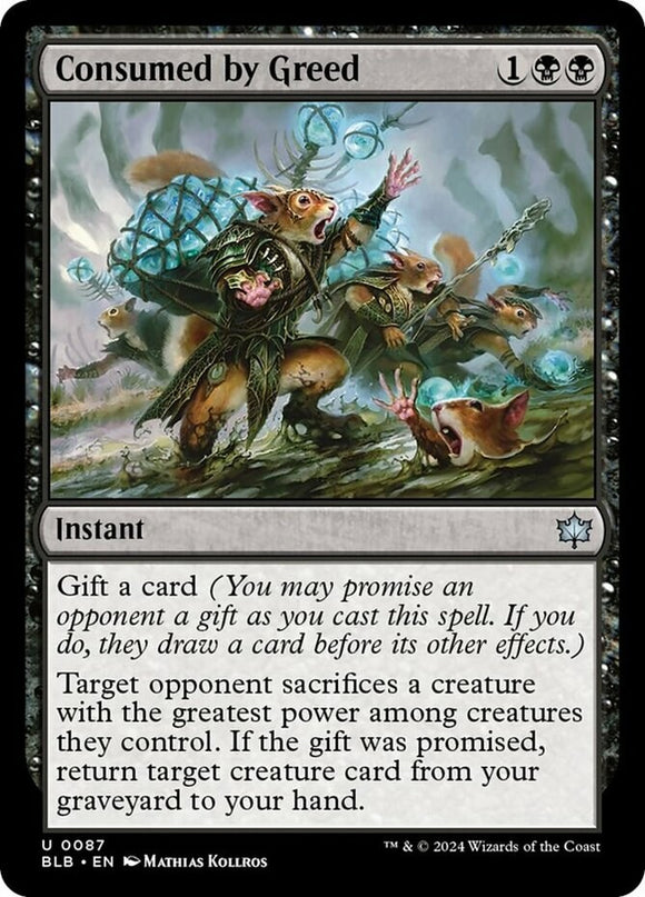 Consumed by Greed - Bloomburrow - English - NM - MTG