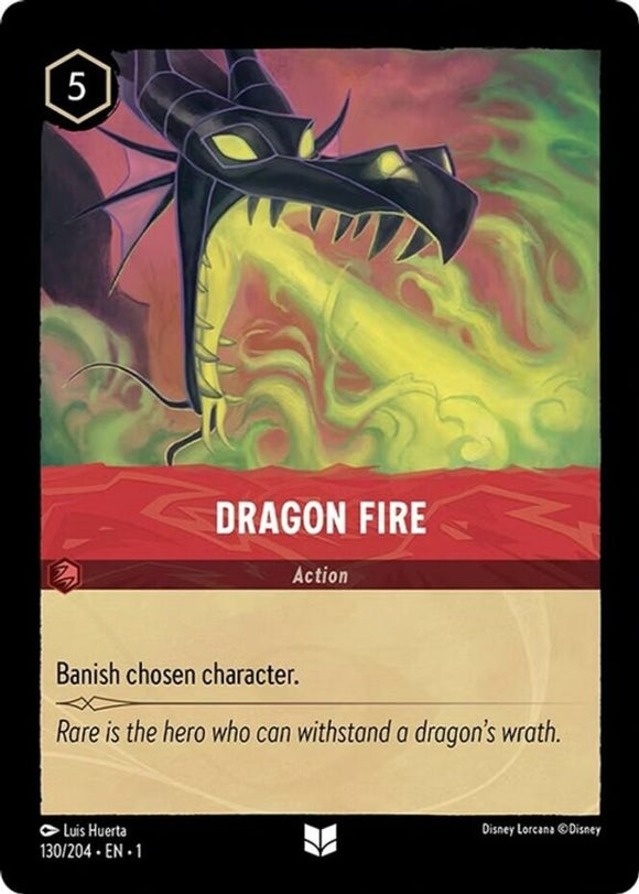 Dragon Fire - 130/204 - Uncommon - The First Chapter NM