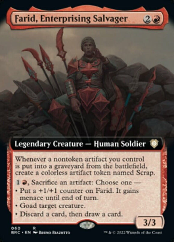 Farid, Enterprising Salvager - Extended Art - Commander: The Brothers' War - Eng