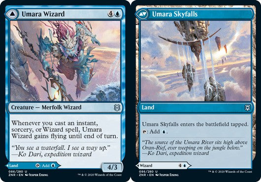 Umara Wizard // Umara Skyfalls - Zendikar Rising - English - NM - MTG