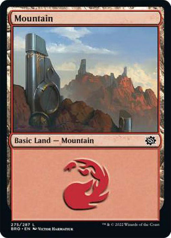 Mountain (275) - The Brothers' War - English - NM - MTG