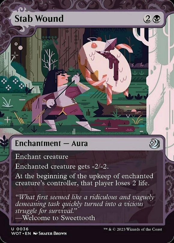 Stab Wound - Wilds of Eldraine: Enchanting Tales - English - NM - MTG