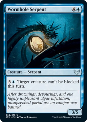 Wormhole Serpent - Strixhaven: School of Mages - English - NM - MTG