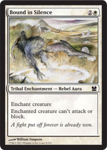 Bound in Silence - Modern Masters 2013 - English - NM - MTG