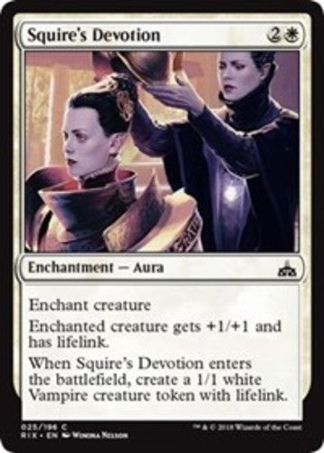 Squire's Devotion - Rivals of Ixalan - English - NM - MTG