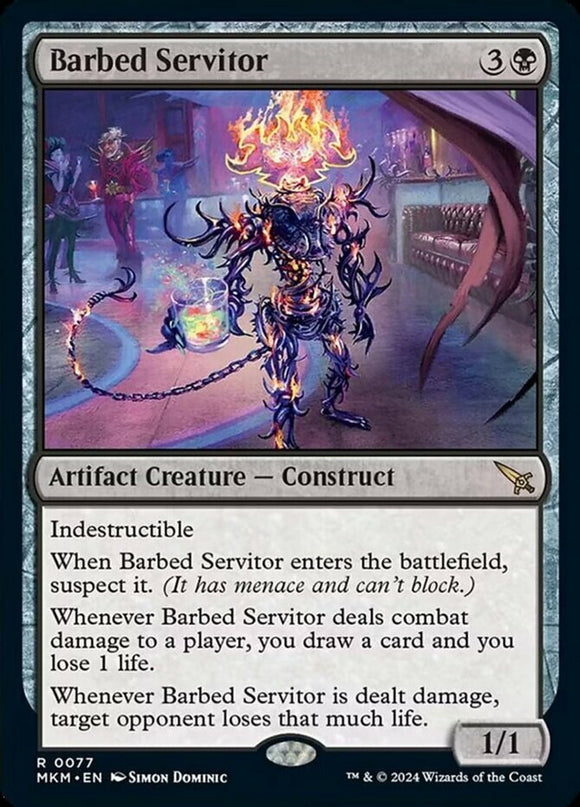 Barbed Servitor - Murders at Karlov Manor - English - NM - MTG