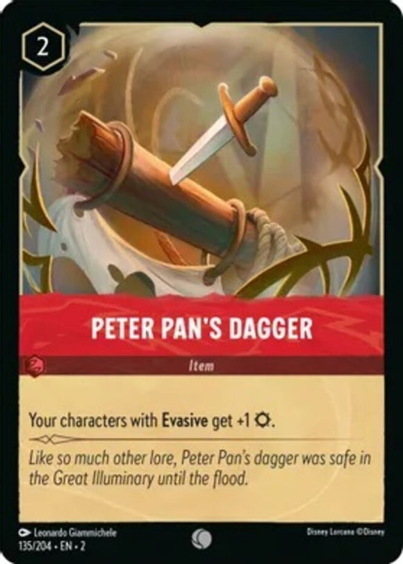 Peter Pan's Dagger - 135/204 - Common - Rise of the Floodborn NM
