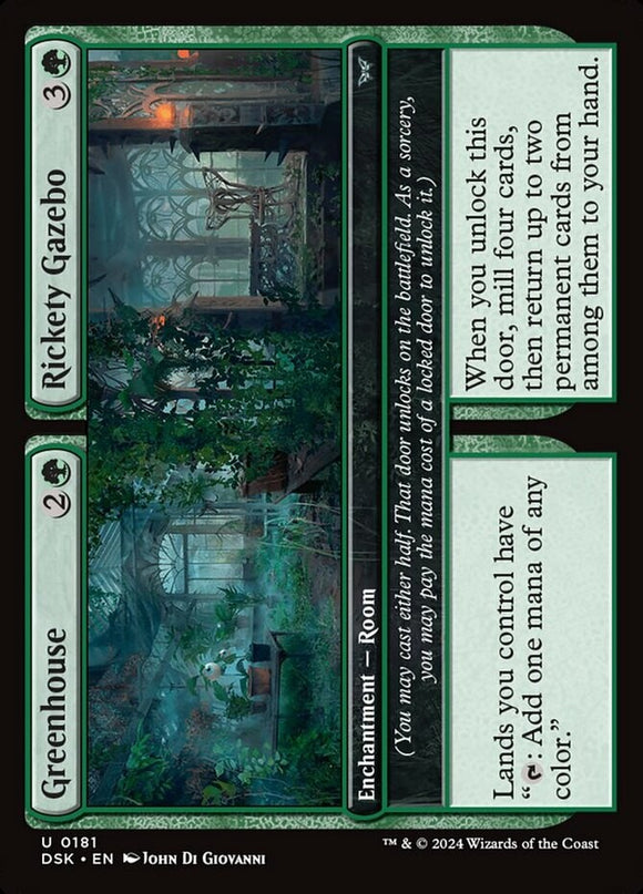 Greenhouse // Rickety Gazebo - Duskmourn: House of Horror - English - NM - MTG
