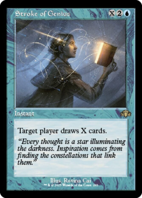 Stroke of Genius - Retro Frame - Dominaria Remastered - English - NM - MTG