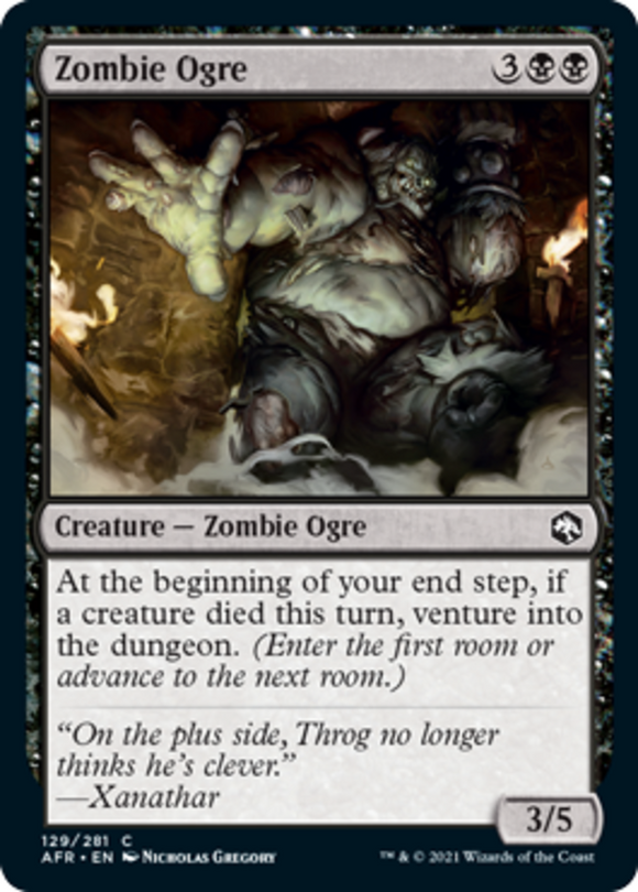 Zombie Ogre - Forgotten Realms - English - NM - MTG