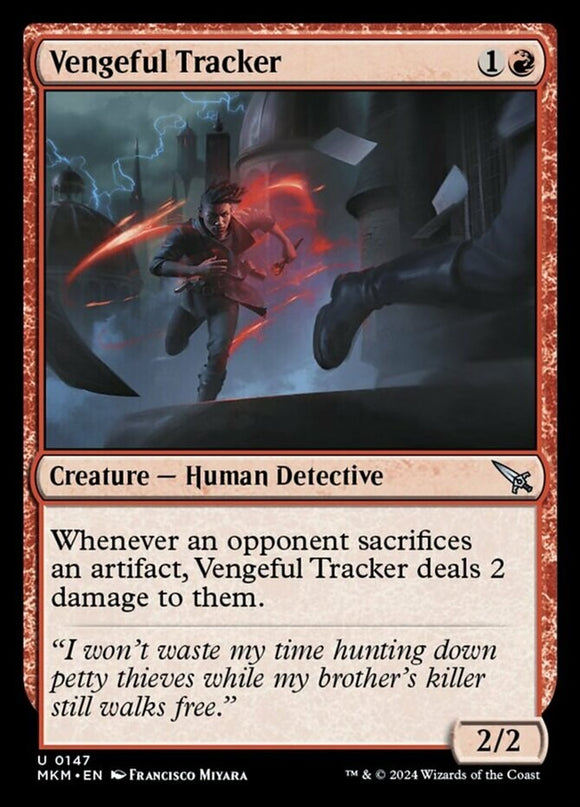 Vengeful Tracker - Murders at Karlov Manor - English - NM - MTG