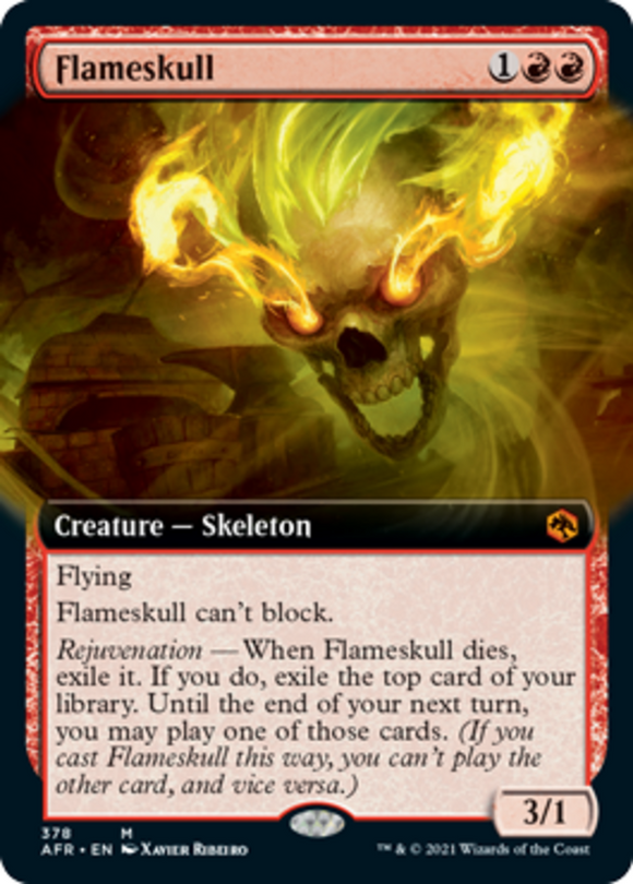 Flameskull - Extended Art - Forgotten Realms - English - NM - MTG