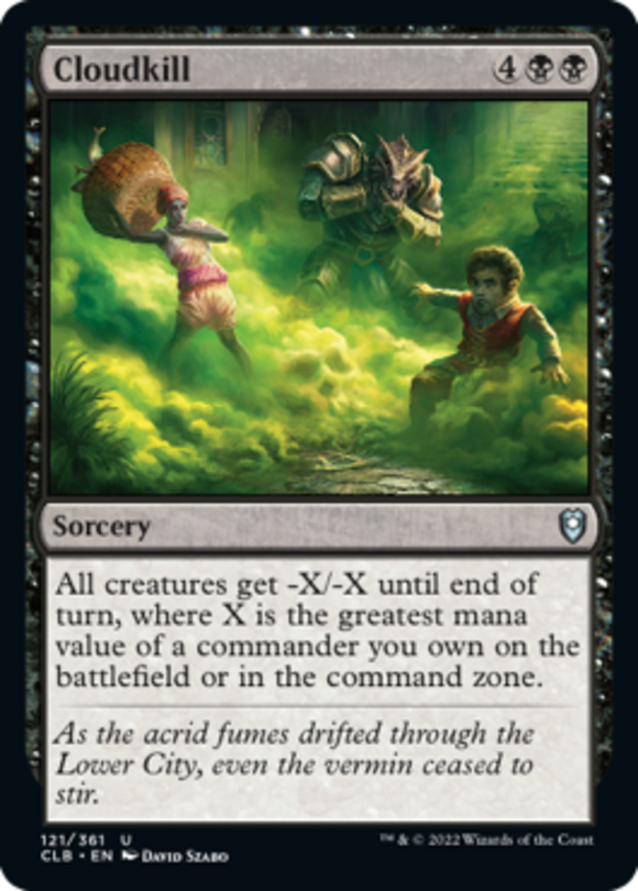 Cloudkill - Battle for Baldur's Gate - English - NM - MTG