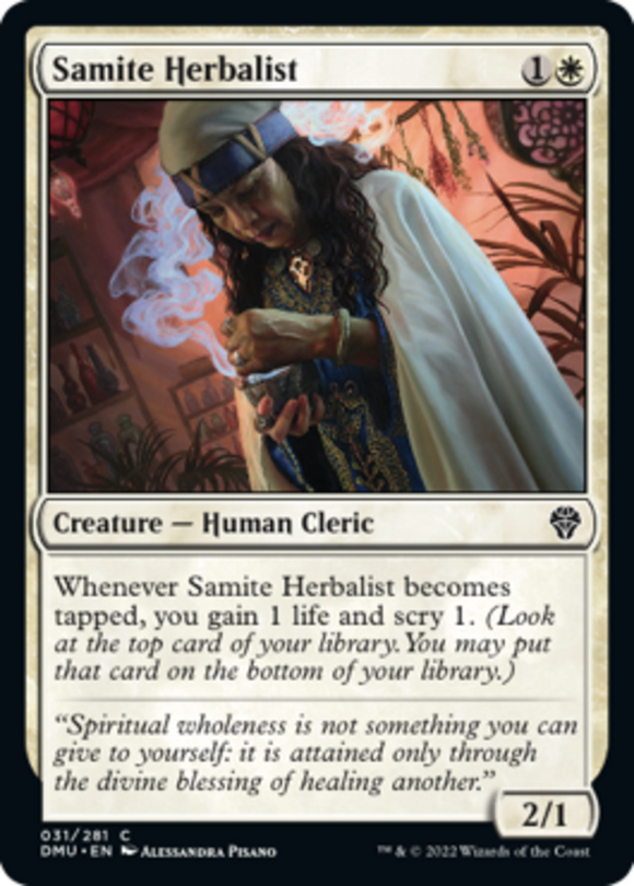 Samite Herbalist - Dominaria United - English - NM - MTG