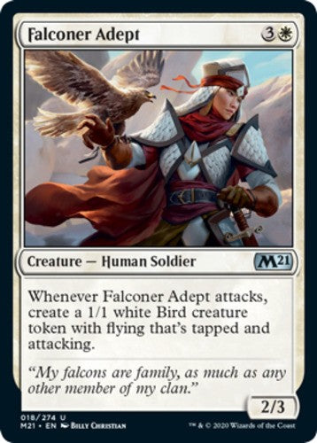 Falconer Adept - Core Set 2021 (M21) - English - NM - MTG