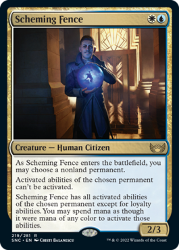 Scheming Fence - Streets of New Capenna - English - NM - MTG