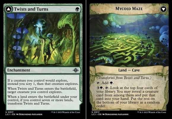 Twists and Turns // Mycoid Maze - Lost Caverns of Ixalan - English - NM - MTG