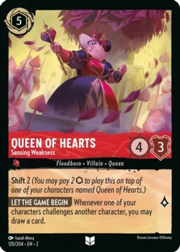 Queen of Hearts - Sensing Weakness - 120/204 - Uncommon - Rise of the Floodborn 