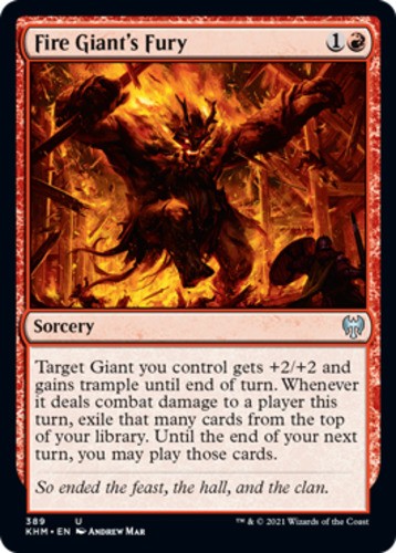 Fire Giant's Fury - Kaldheim - English - NM - MTG