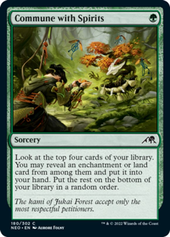 Commune with Spirits - Kamigawa: Neon Dynasty - English - NM - MTG